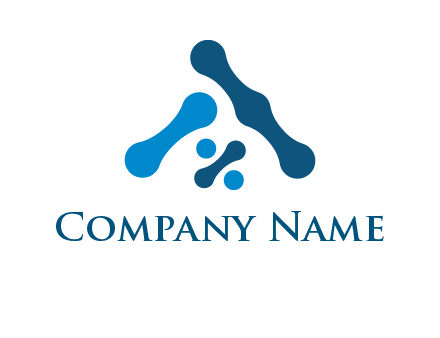 connecting dots roof shape logo