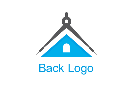 divider compass and roof logo