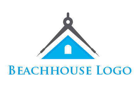 divider compass and roof logo