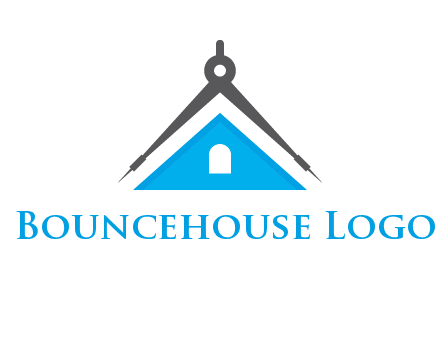 divider compass and roof logo
