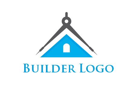 divider compass and roof logo