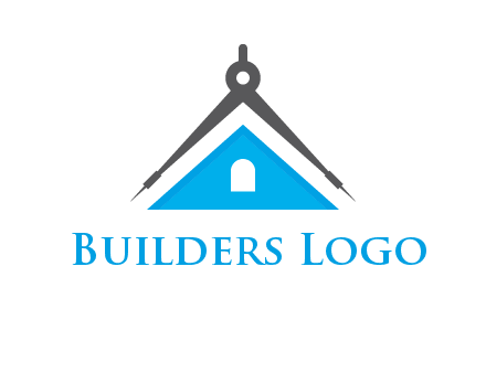 divider compass and roof logo