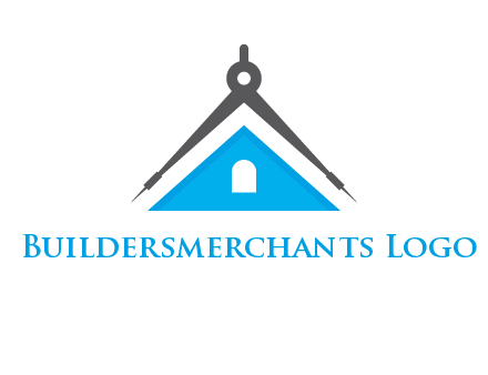 divider compass and roof logo