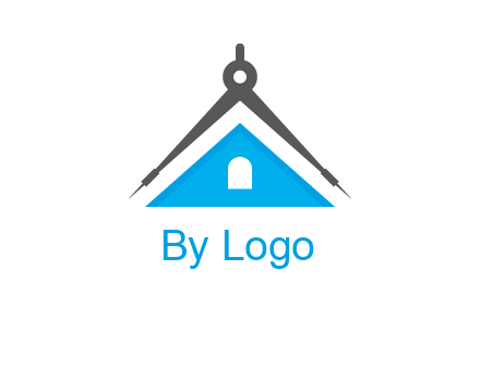 divider compass and roof logo