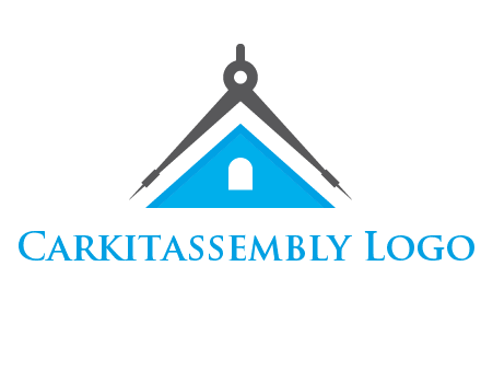 divider compass and roof logo