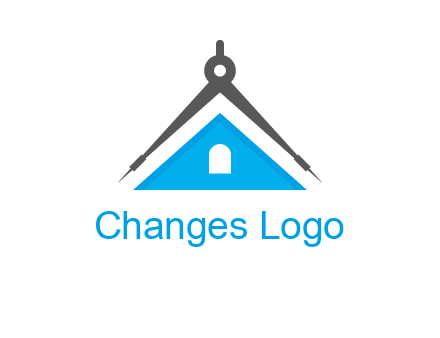 divider compass and roof logo