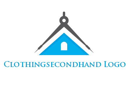 divider compass and roof logo