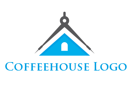 divider compass and roof logo