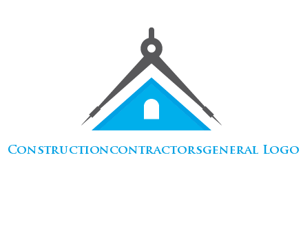 divider compass and roof logo