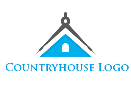 divider compass and roof logo