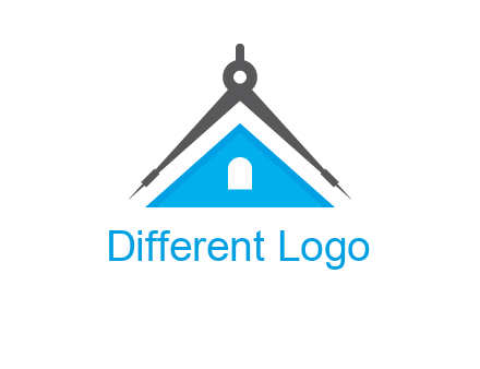 divider compass and roof logo