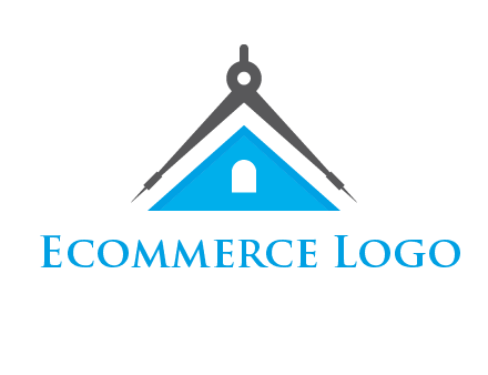 divider compass and roof logo