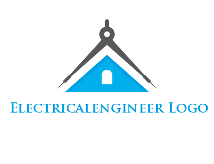divider compass and roof logo