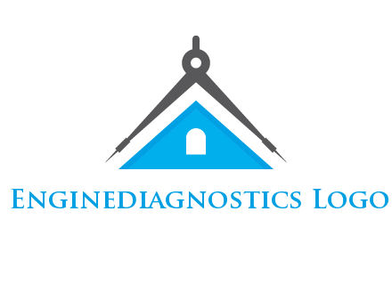 divider compass and roof logo