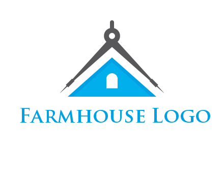 divider compass and roof logo