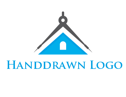 divider compass and roof logo