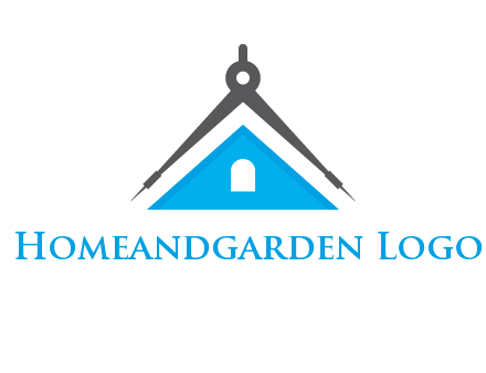 divider compass and roof logo