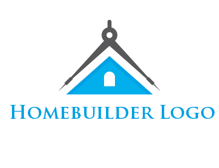 divider compass and roof logo