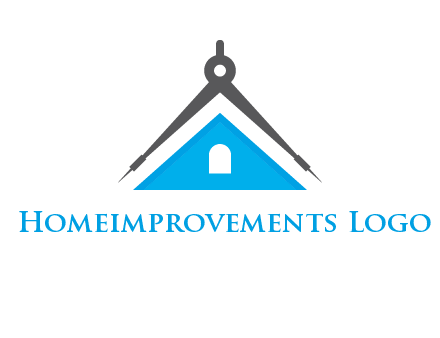 divider compass and roof logo