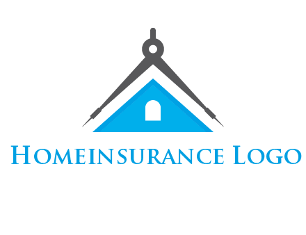 divider compass and roof logo