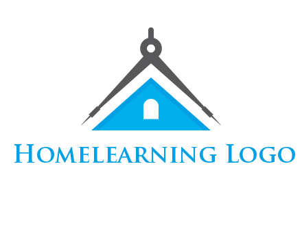 divider compass and roof logo