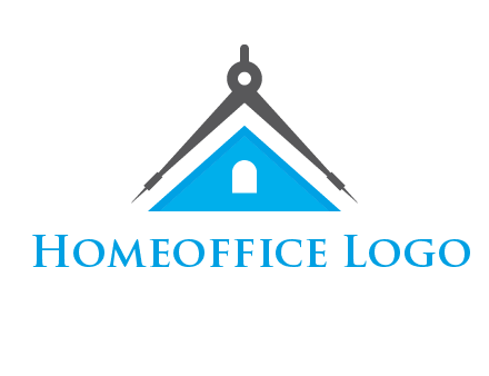 divider compass and roof logo