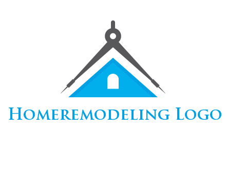divider compass and roof logo