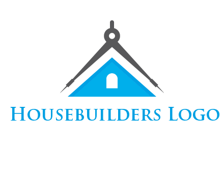 divider compass and roof logo