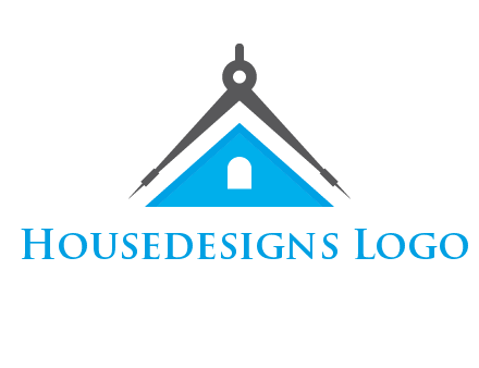 divider compass and roof logo