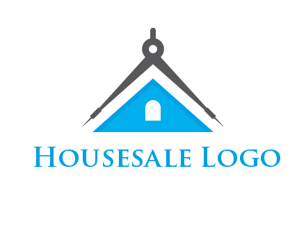 divider compass and roof logo