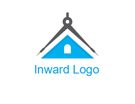 divider compass and roof logo