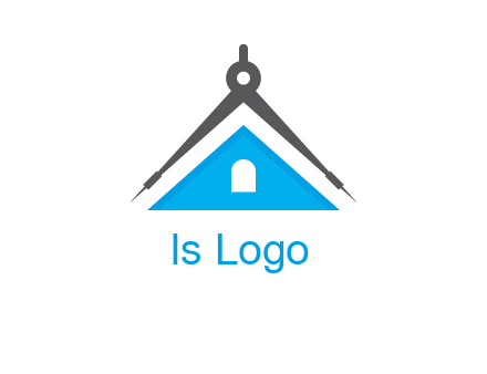 divider compass and roof logo