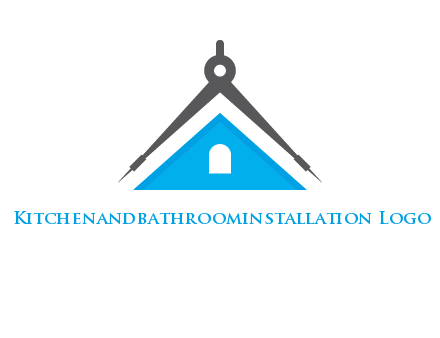 divider compass and roof logo