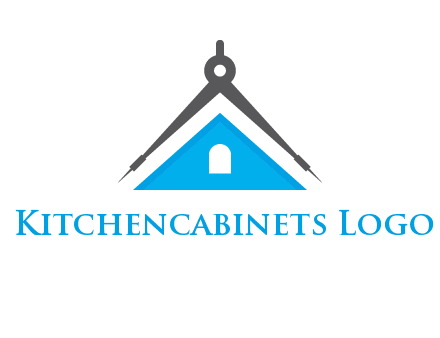 divider compass and roof logo