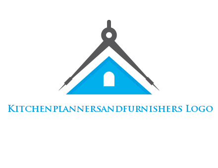 divider compass and roof logo
