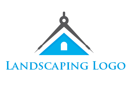 divider compass and roof logo