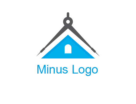 divider compass and roof logo