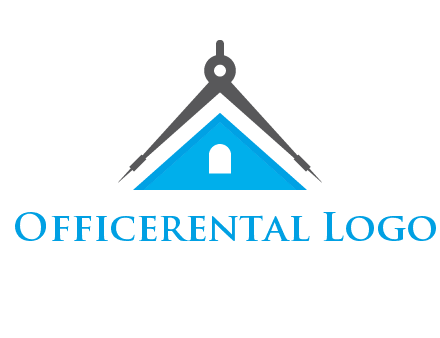 divider compass and roof logo