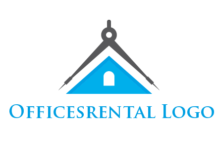 divider compass and roof logo