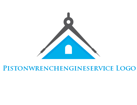 divider compass and roof logo