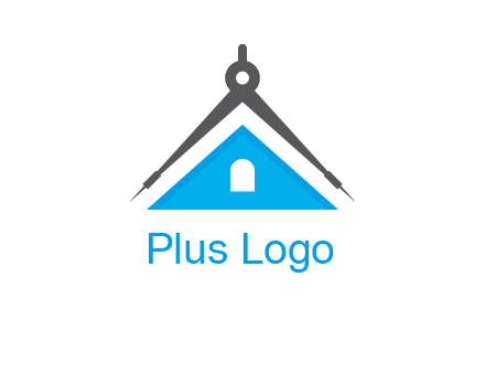 divider compass and roof logo