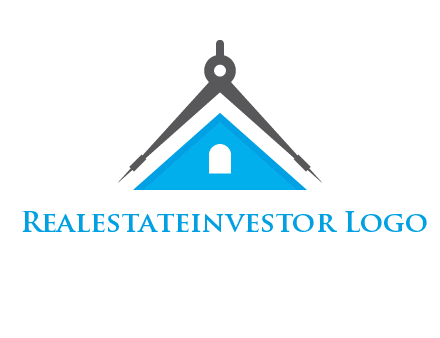 divider compass and roof logo