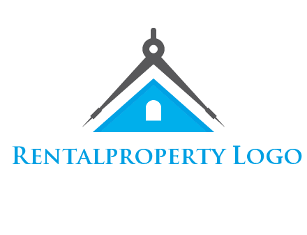 divider compass and roof logo