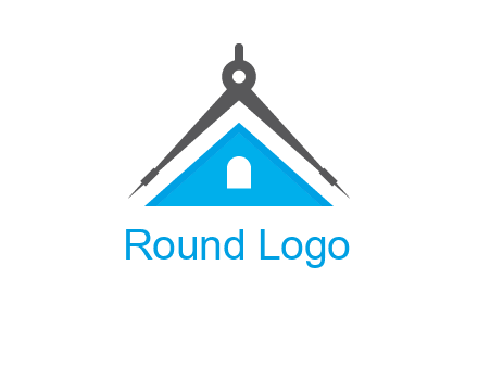 divider compass and roof logo