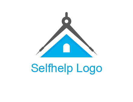 divider compass and roof logo