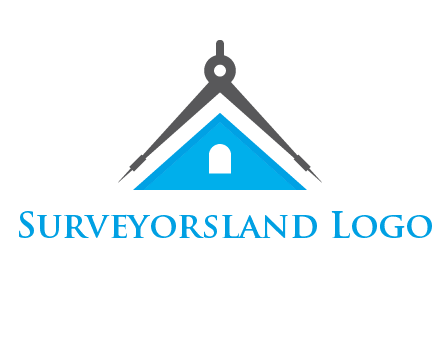 divider compass and roof logo