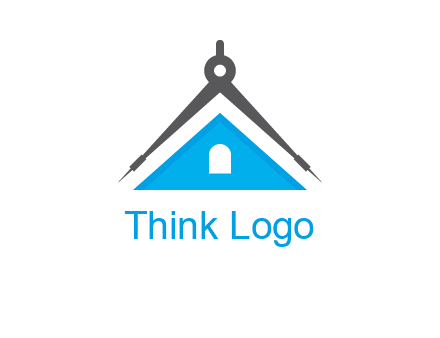 divider compass and roof logo