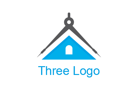 divider compass and roof logo
