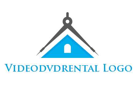 divider compass and roof logo
