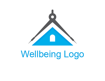 divider compass and roof logo